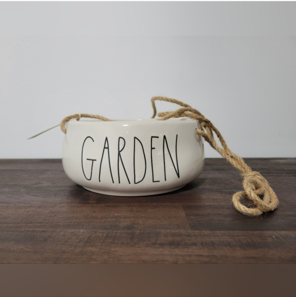 Rae Dunn Garden Hanging Ceramic Planter